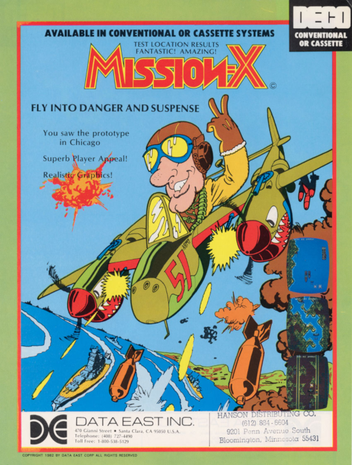 Mission-X (DECO Cassette) (US) Arcade Game Cover